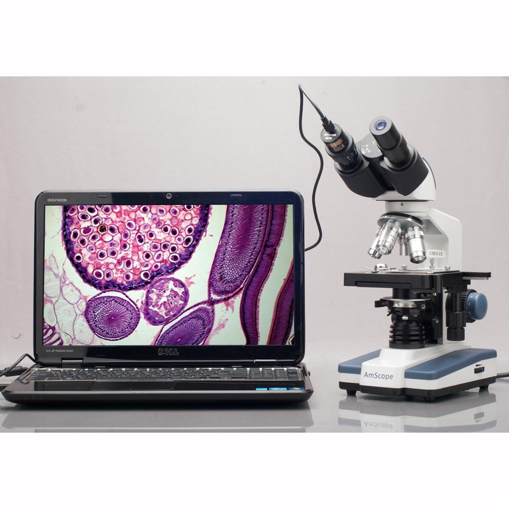 AmScope 2MP USB Still/Live Video Microscope Digital Camera Imager +Calibrate Kit