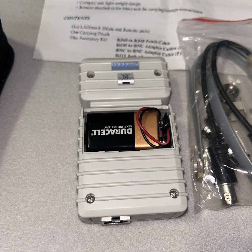 Hobbes GIGAtest-E Remote Cable Checker 10 100 1000 Compact Basic Network Tester