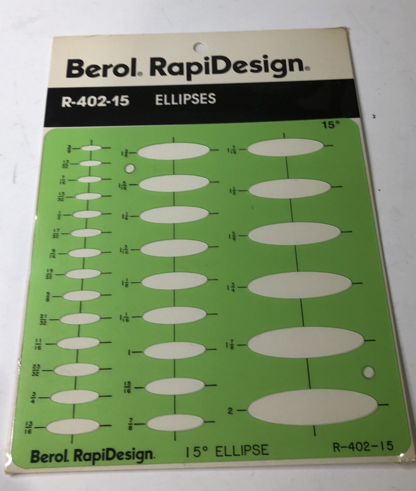 Berol RapiDesign Ellipses 402-15