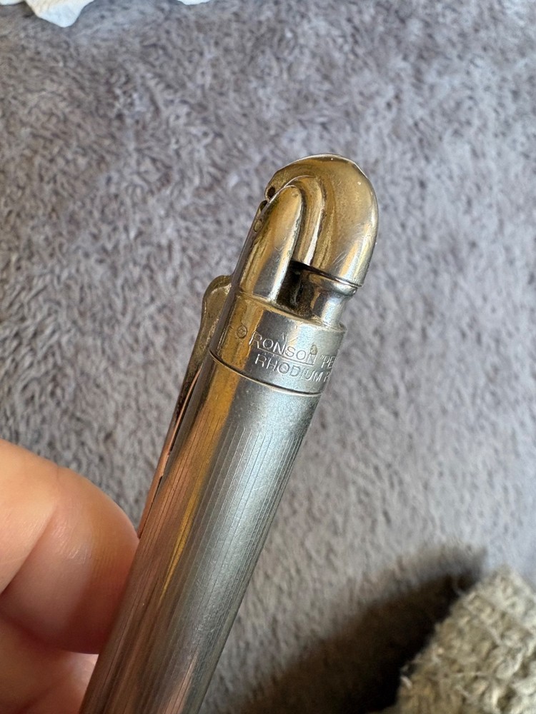 Ronson rhodium plated penciliter