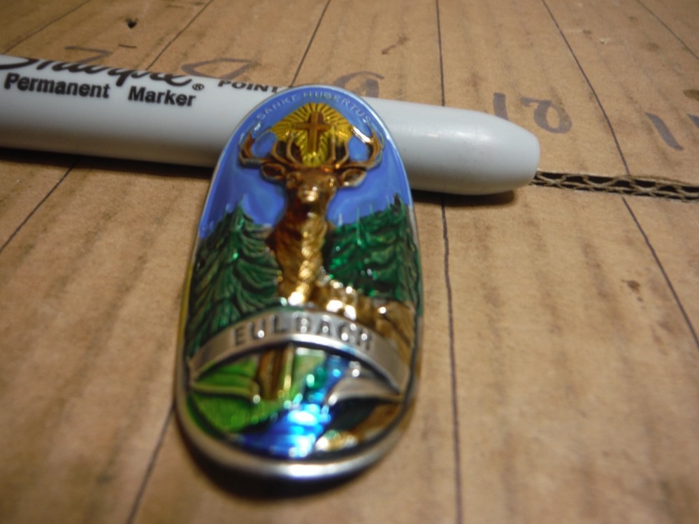 vintage eulbach walking stick badge