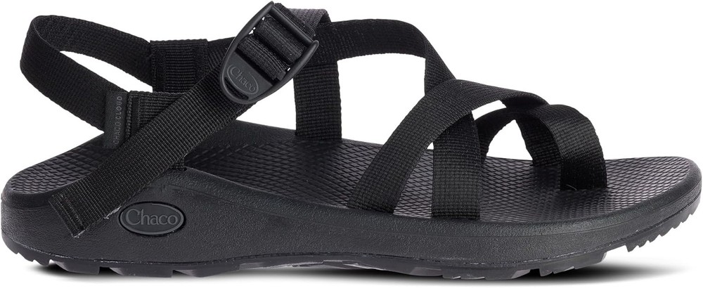 Chaco Men's Zcloud 2 Sport Sandal Adjustable Strap Cushioned Solid Black Size 9