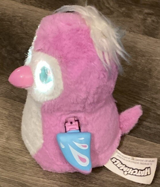 Hatchimals Interactive Penguala Penguin, Pink/White Spin Master Tested Works EUC