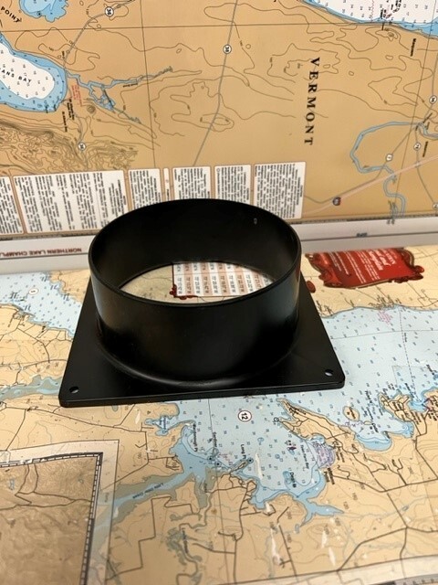 ABS Plastic Hose to Blower Adapter 6" X 5 1/2".