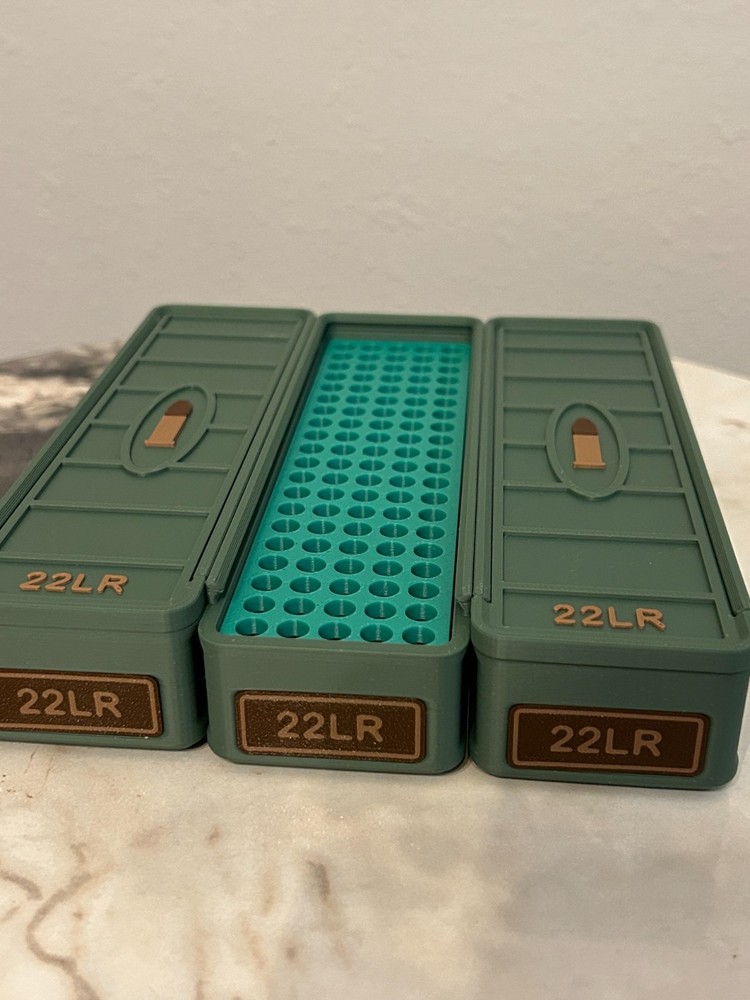 22LR Ammo Box 100rd Capacity (3 Pack / 300 Round Total!)