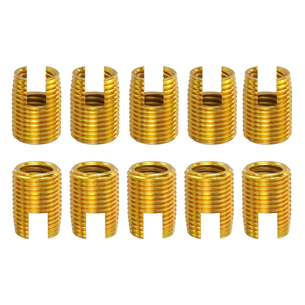 Self Tapping Threaded Inserts, 15pcs Inner M12 M16x22 Carbon Steel Nuts