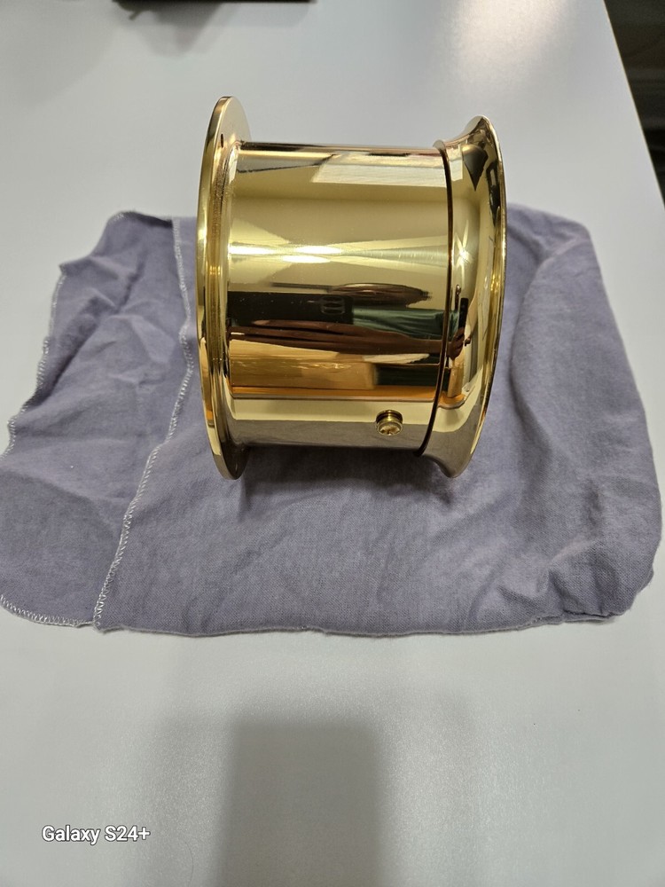 Chelsea 4.5" diameter Ship's Bell Hinge Bezel Clock
