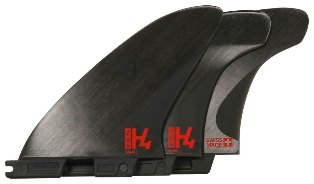 FCS II H4 Accelerator Tri Fin Set - Smoke - S - New