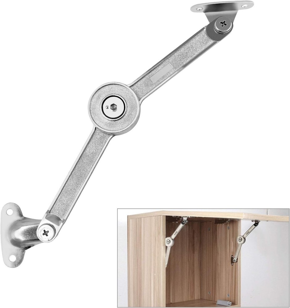 Dual Pack Lid Stay Hinges - Unfinished 40lbs Capacity, Adjustable Angles