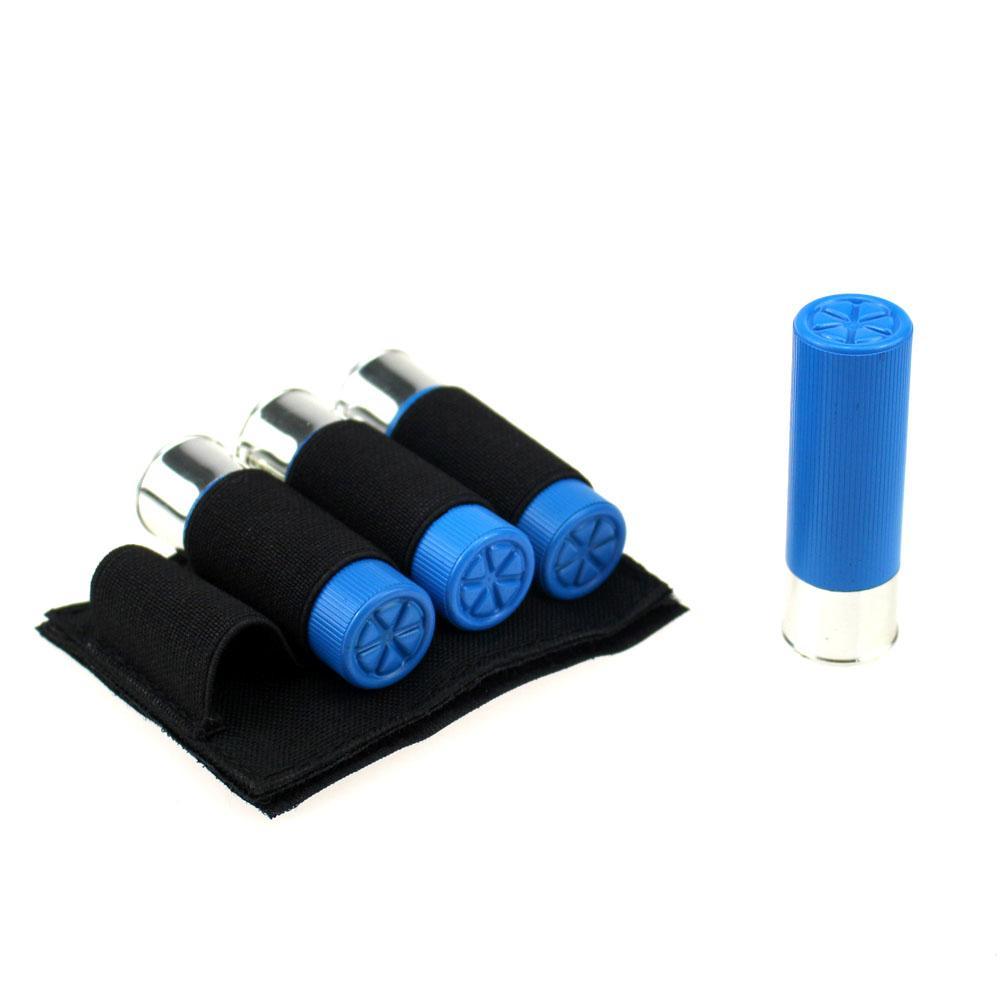 Tactical Molle 4 Round Shotgun Shell 12G Ammo Carrier Pouch Holder Hook Loop