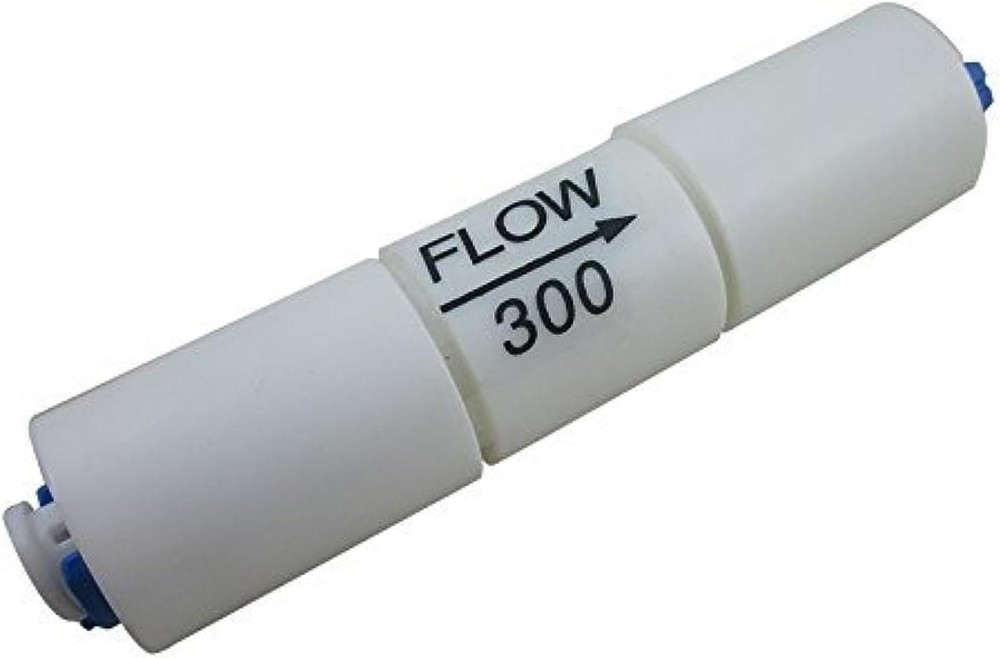 2 Packs, 1/4â Quick Connect Ro Flow Restrictor 300cc for 50 Gpd Reverse Osmosi