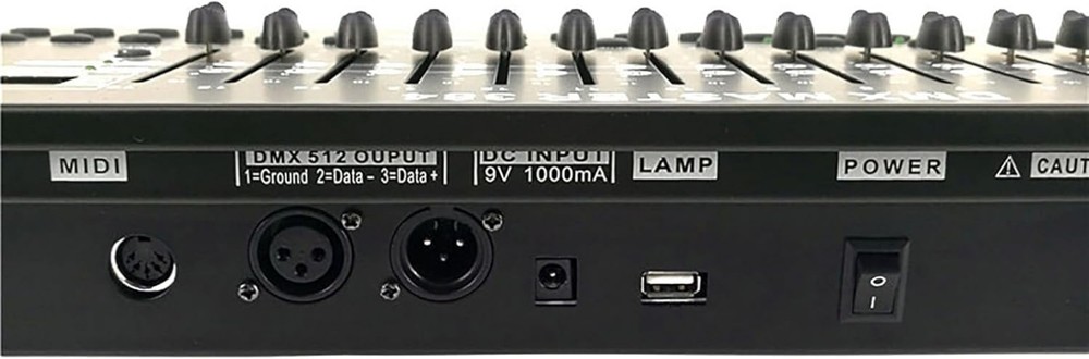 Advanced 384 Channel DMX Controller with Built-in Amplifier & LED Display