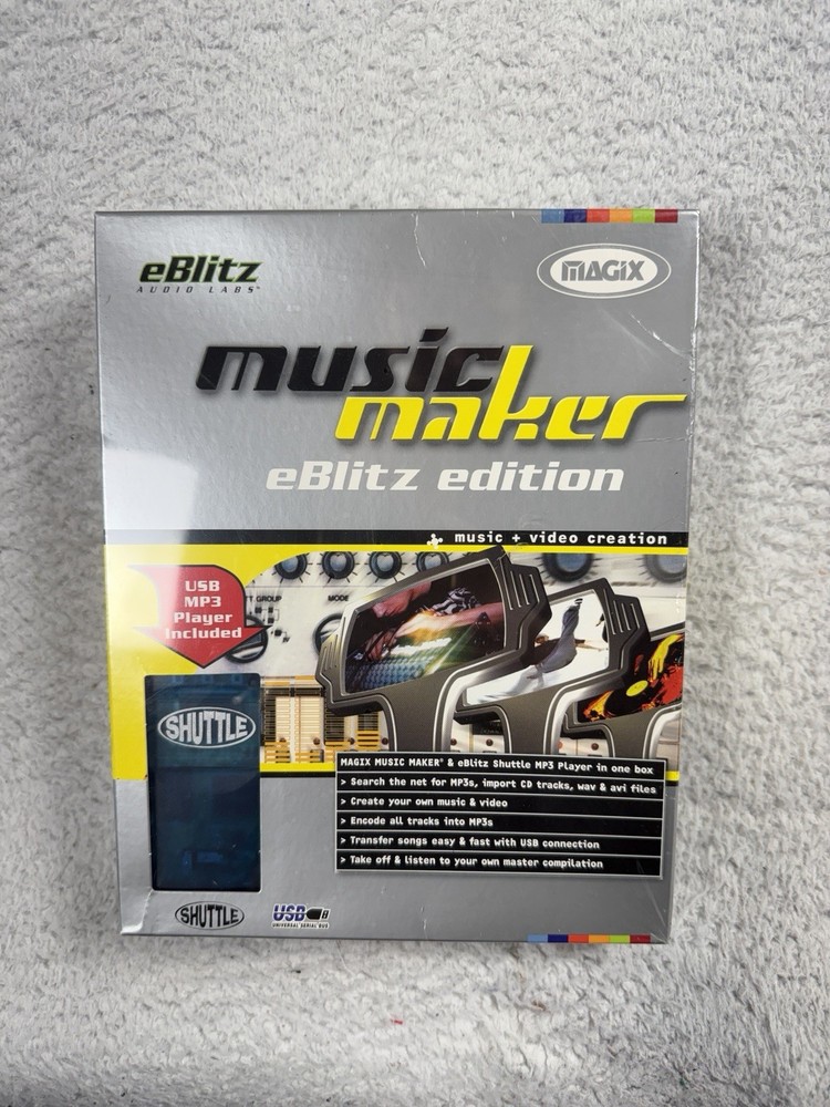 Magix Music Maker eBlitz Edition MP3 Player (Original Wrapper BOX)