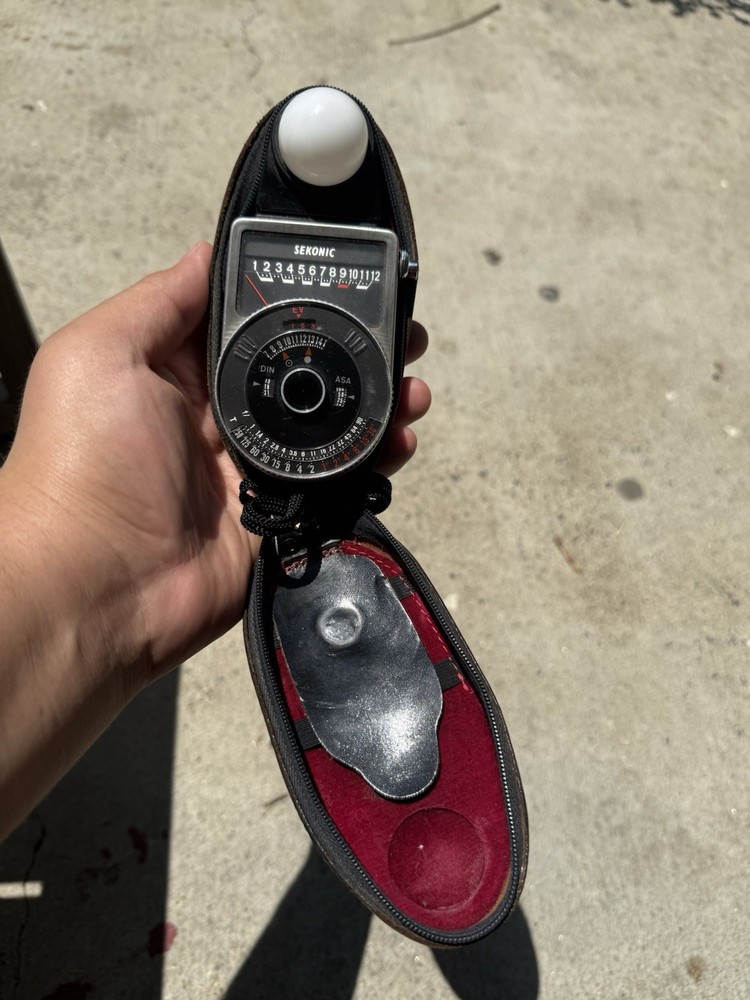 Sekonic Vintage Light Meter with Case
