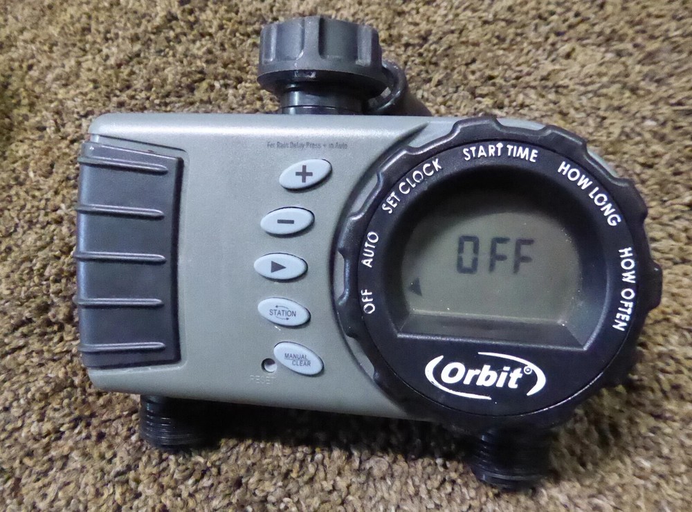 Orbit 24713 Digital WaterLawn Garden Watering Timer 2 Outlet - Programmable