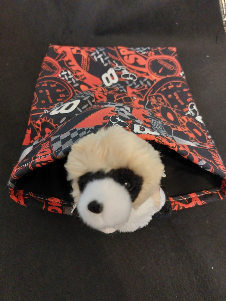 Ferret Crinkle Sack - Nascar Speedway Pattern 10"x12"