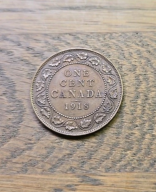 1918 Canada Large Cent Red Brown