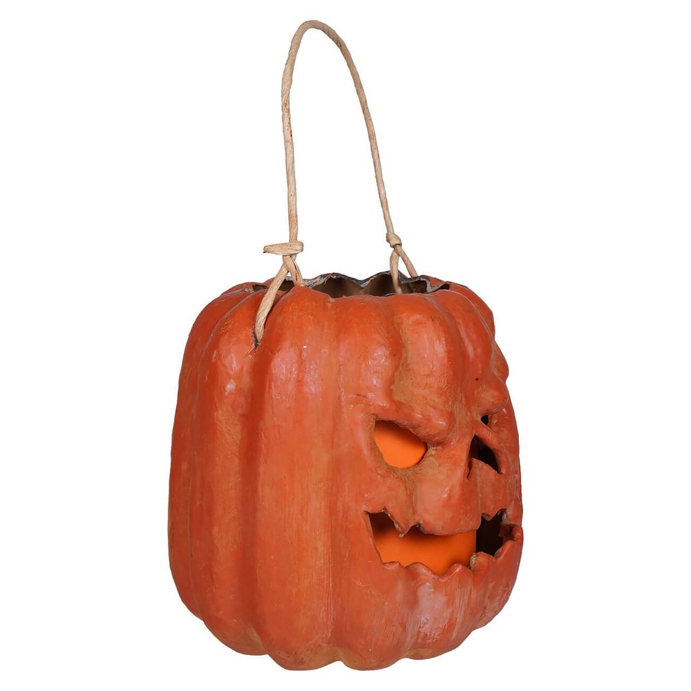 Orange Scary Face Pumpkin Bucket