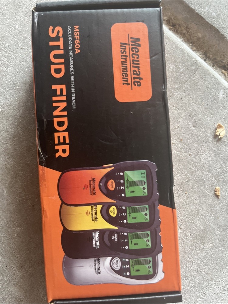 Mecurate Stud Finder Wall Scanner Sensor - 5 in 1 Orange LCD Display