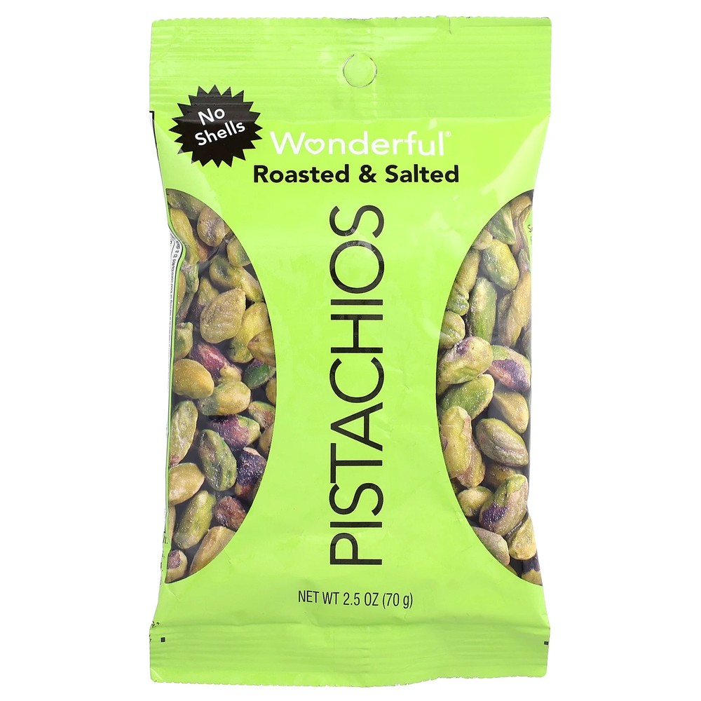 Roasted & Salted, No Shells, 2.5 oz (70 g)
