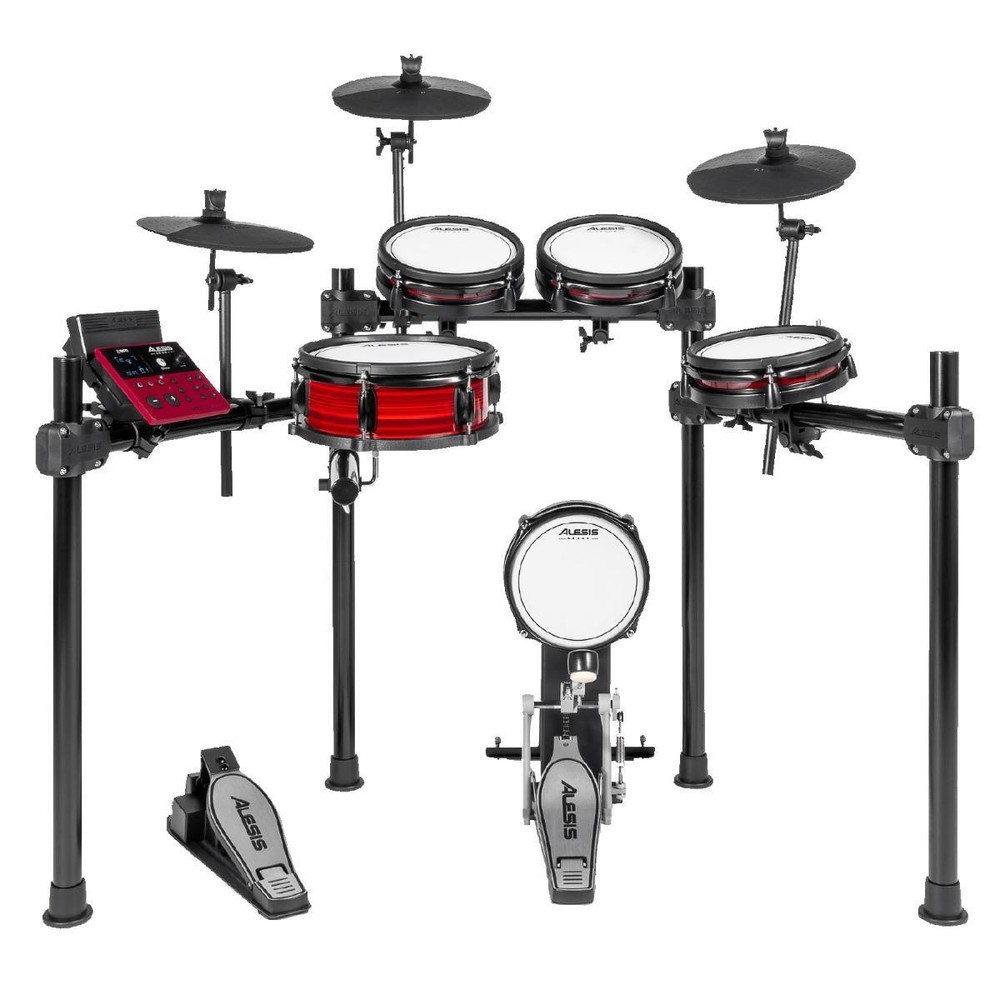 Alesis Nitro Pro Drum Kit 8-Piece Drum Kit with Mesh Heads & Bluetooth