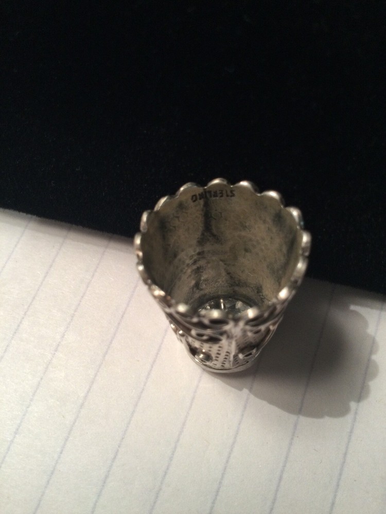 sterling silver thimble vintage