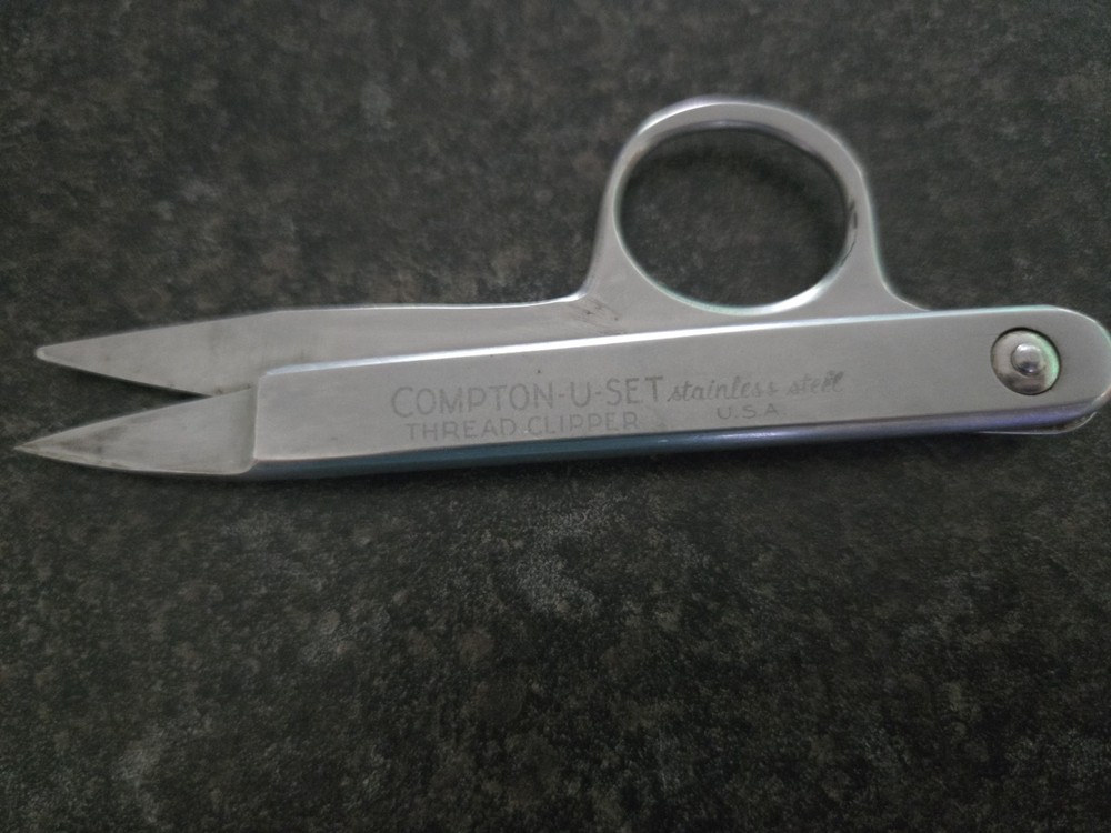 Compton U Set Stainless Steel Thread Clippers USA 4.5 Inches