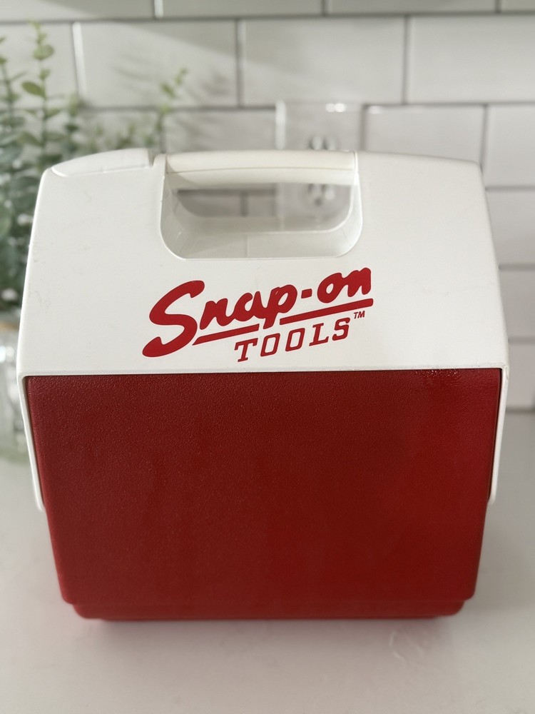 Igloo Playmate Snap-On Tools Cooler Red White Lunch Box NICE