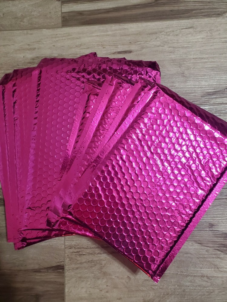 10 count Metallic Bubble Mailers bundle variety pack 8.5x12 & 6.5x10"