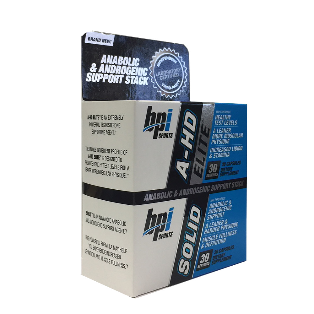 BPI Sports A-HD Elite & Solid Combo 30 Capsules