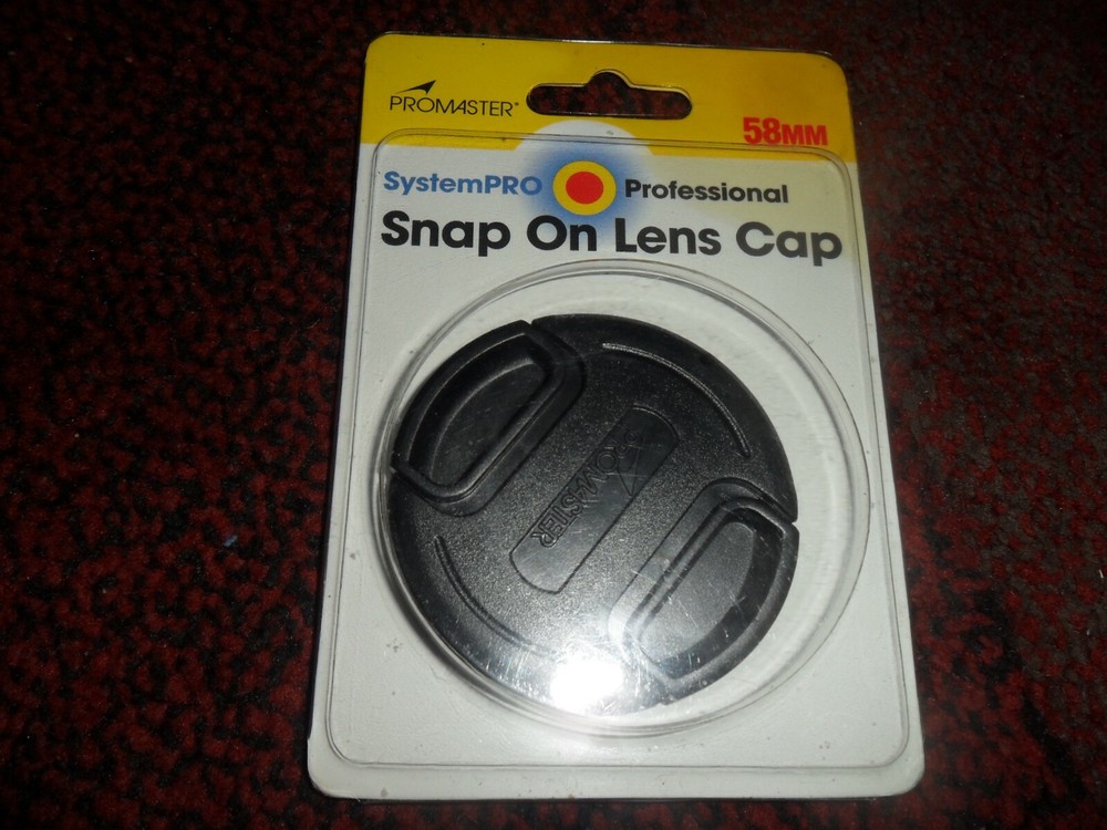Promaster 58mm snap on Lens Cap - System Pro Professional