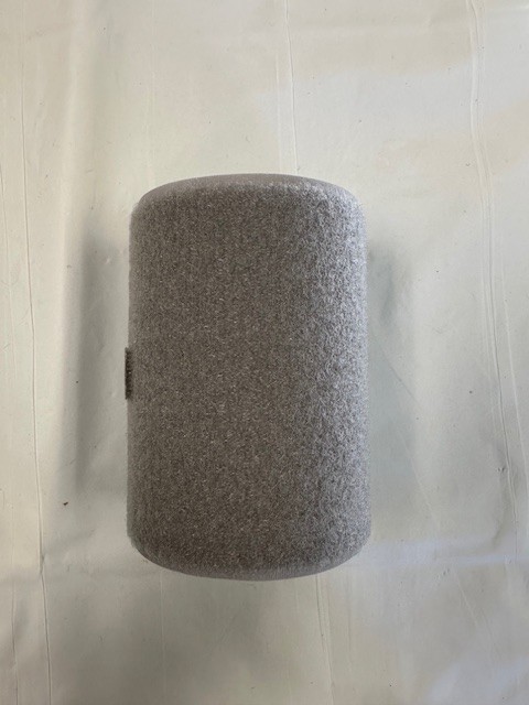 4" loop smokey gray, 2 yards