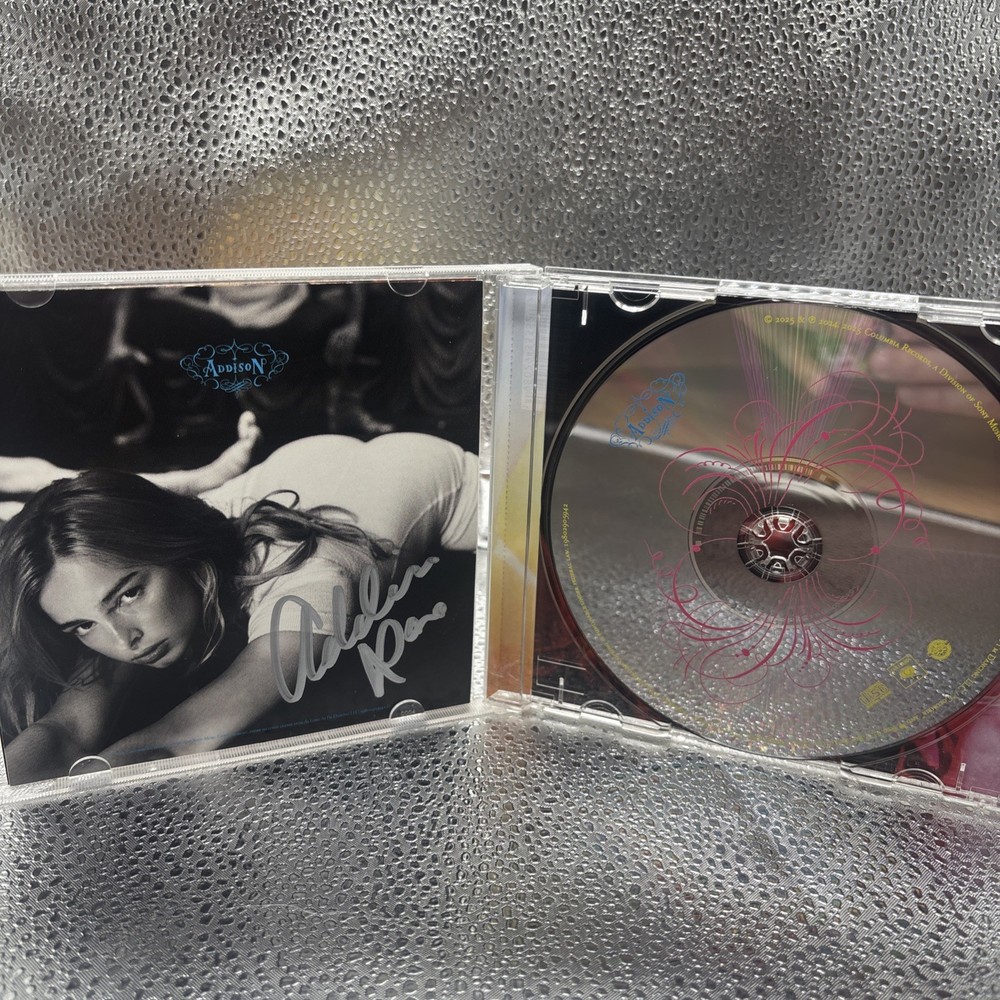 ADDISON RAE Addison SIGNED CD Autographed Insert