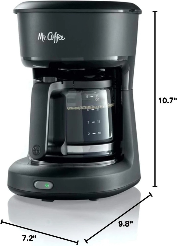 5-Cup Mini Brew Switch Coffee Maker, Black