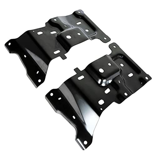2Pcs Front Driver and Passenger Side Bumper Mounting Plate Replacement for