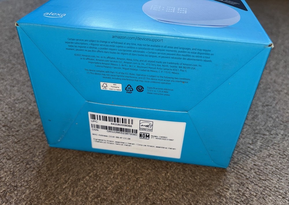 5th Generation Echo Dot. Never Opened, Seal In Tact