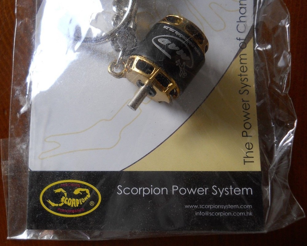 Scorpion Brushless Motor Keychain Keyring