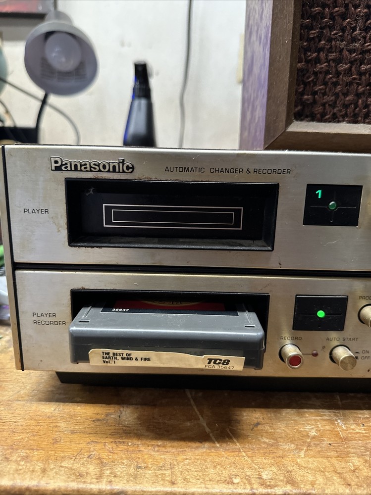 Panasonic Automatic Changer & Recorder RS-828S w/speaker. Tested And Works!!!