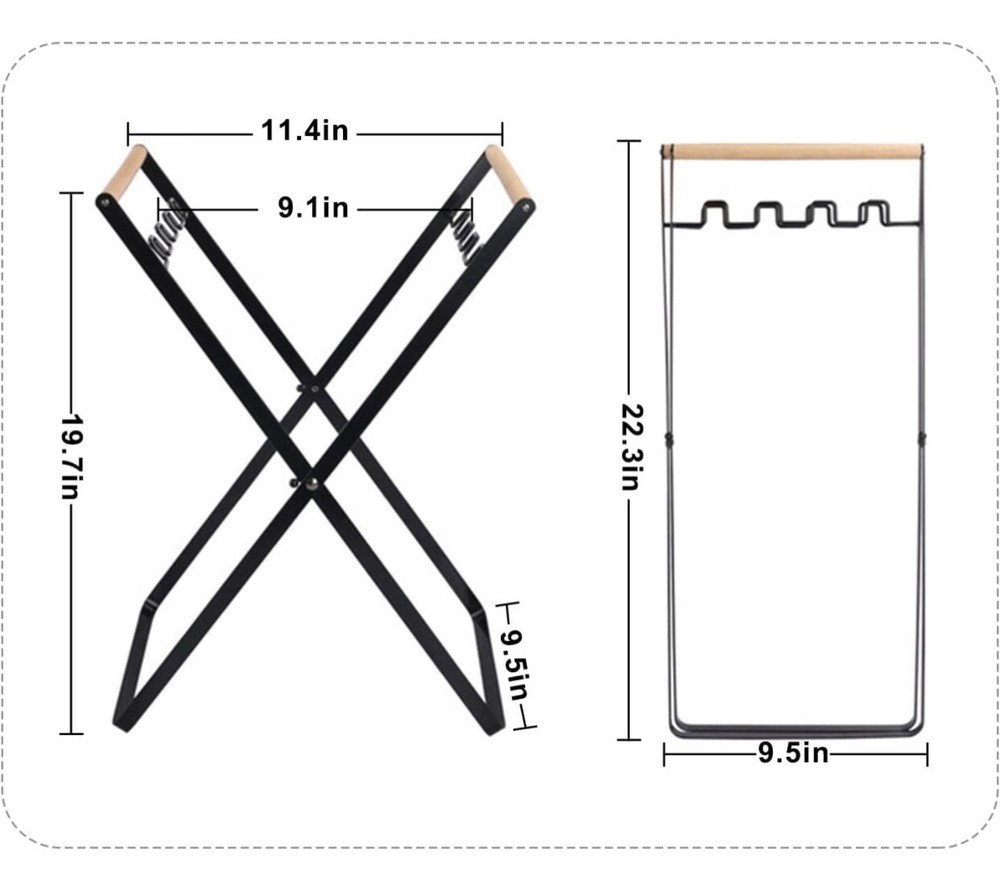 Portable Trash Bag Holder for Camping /Picnic / Kitchen