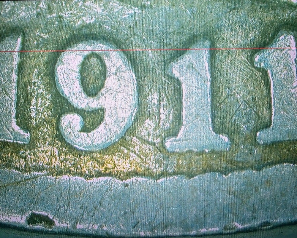 1911-S S/S Barber Half Dollar Rpm, Die Gouges On Reverse, G-06 Condition.