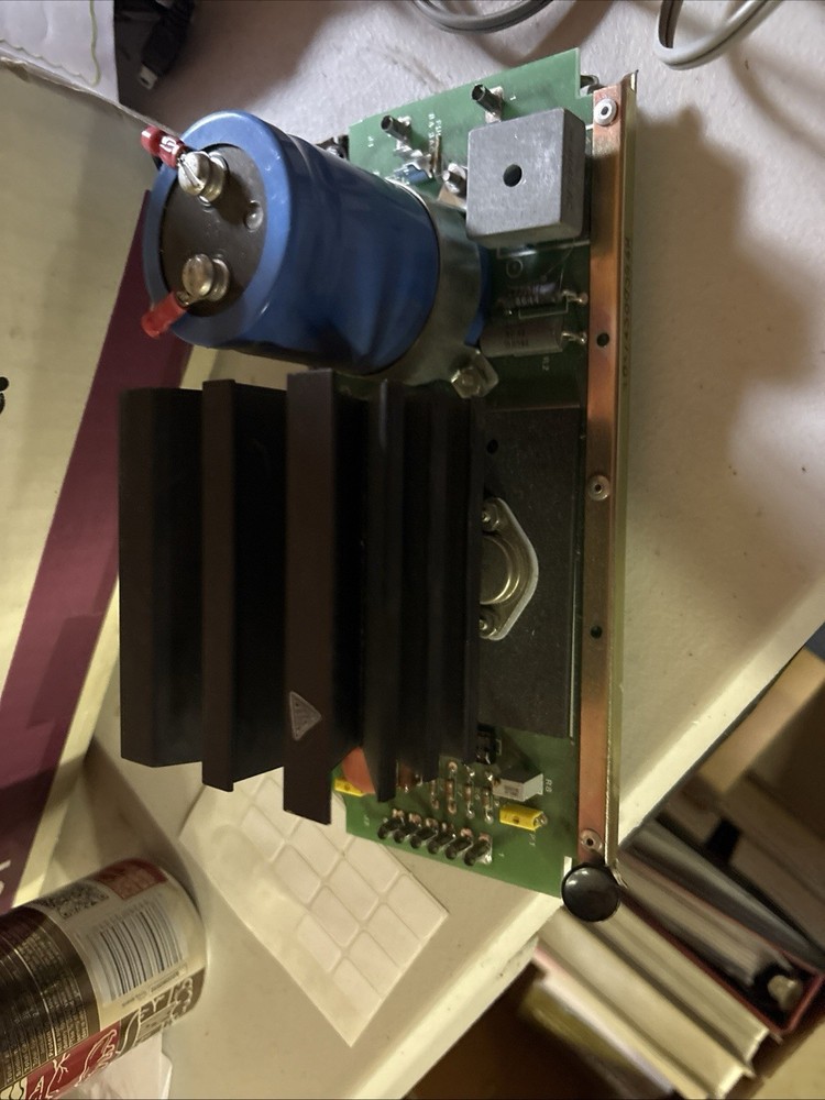 RF Power Amplifier Module Circuit Board w/ Heatsink & Large Blue Capacitor