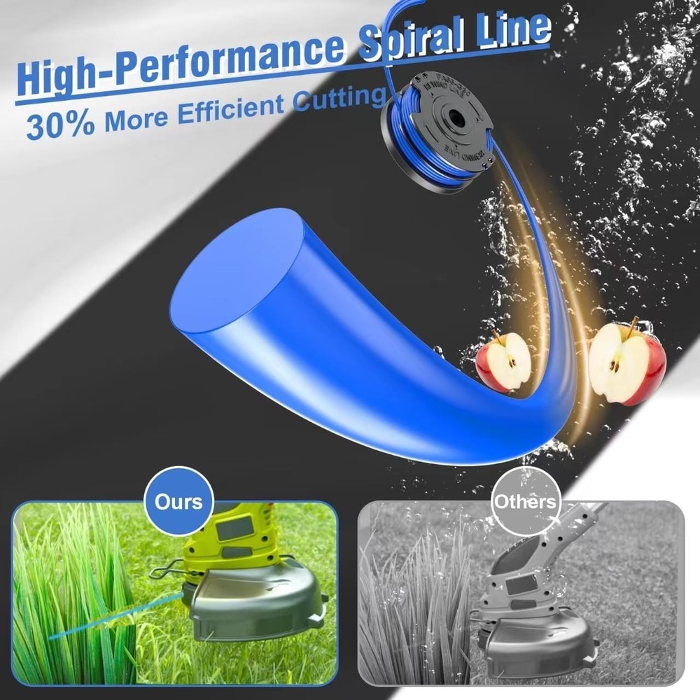 6 PCS Weed Eater String Compatible with Kobalt 40V Cordless String Trimmer KS...