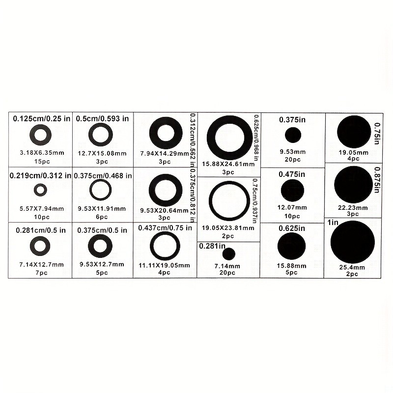 Rubber Grommet Kit - Multiple Sizes for Wire Cable Protection & Organization