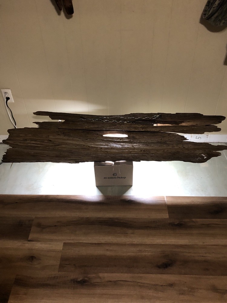 Cypress Log Hollow With Light For Pool Table Or Dinner Table Etc.