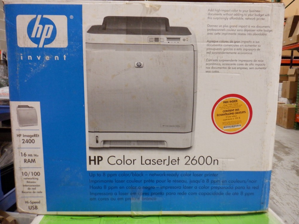 HP COLOR LASERJET 2600N PRINTER