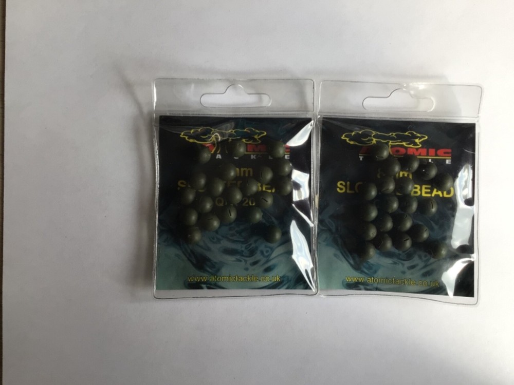 atomic tackle 8 mm slotted beads