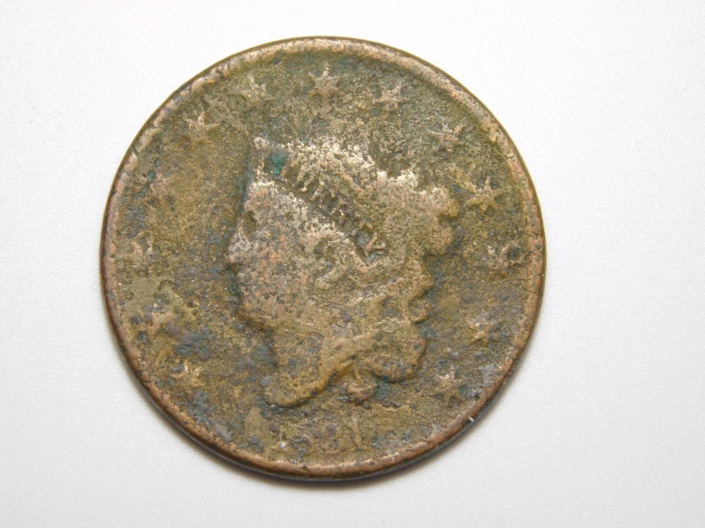 OLD US COINS 1831 CORONET HEAD LARGE CENT