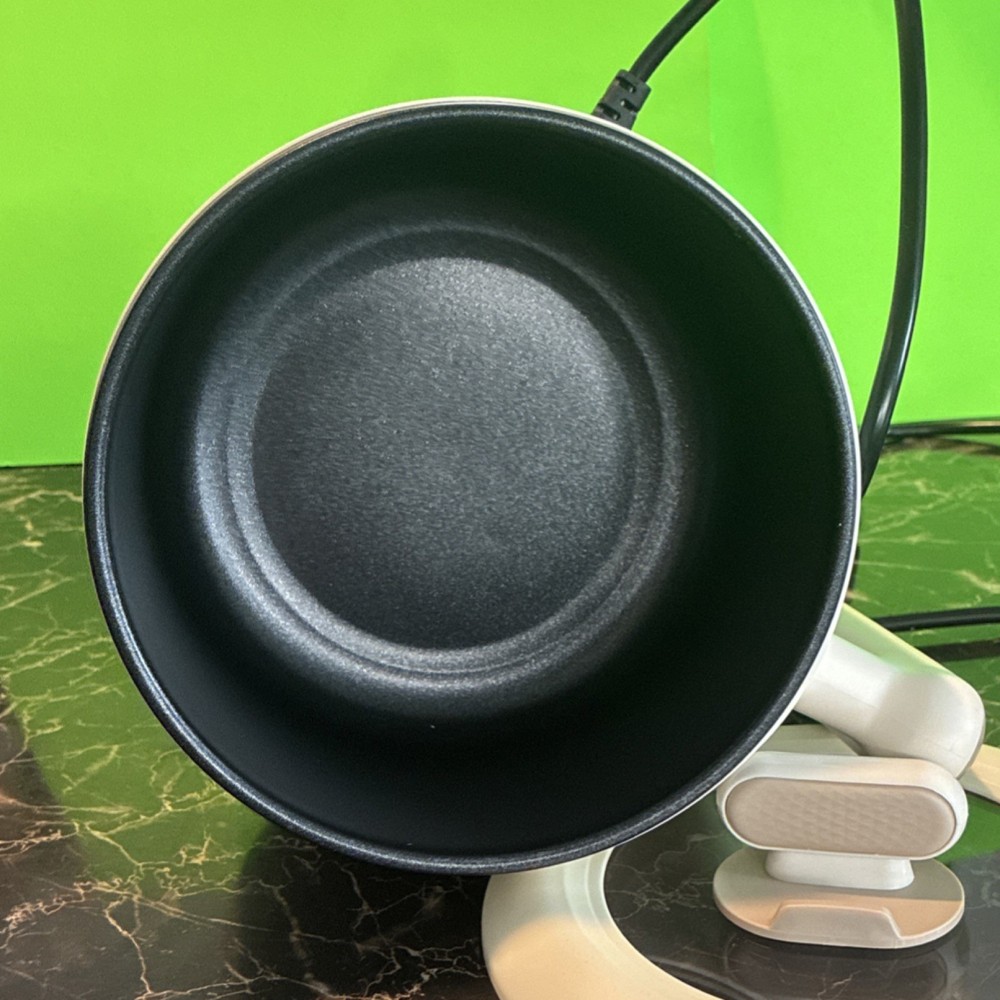 DEZIN Electric Skillet Beige Non-Stick