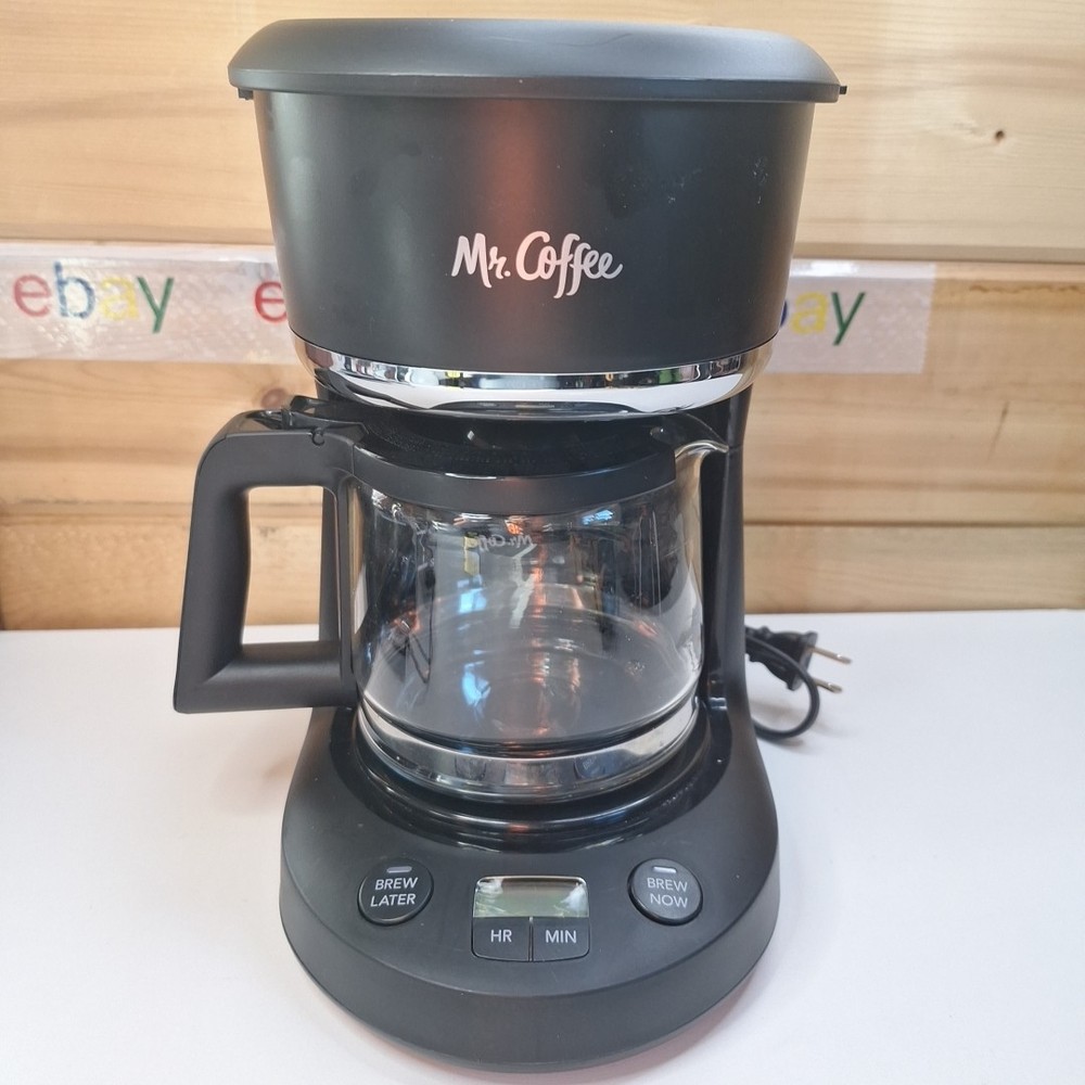 TESTED Mr. Coffee 5-Cup Programmable Coffee Maker - Black , no Box
