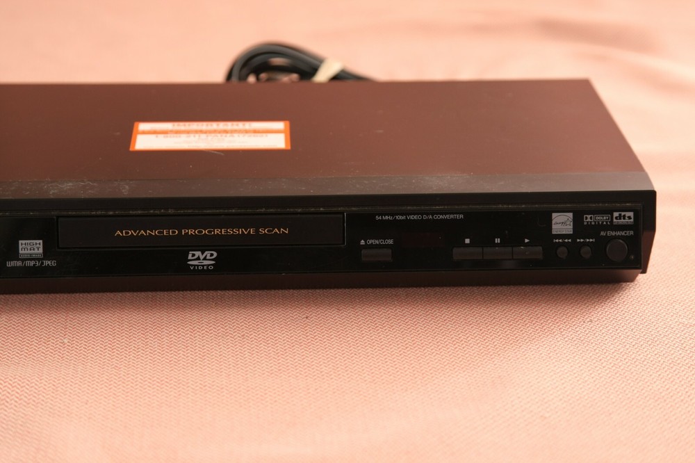 Panasonic DVD-S27 DVD CD Player Black Color Tested